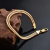 Catena a maglie Classic Shiny Gold 18k Snake Chain Bracciale Gioielli maschili femminili per viaggi quotidiani per feste Migliore spedizione veloce popolare G230208