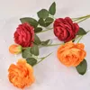 Decorative Flowers 10 Branches Artificial Roses Simulation Rose Wedding Bouquet DIY Party El Home Decoration Blue Champagne