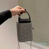 Borsa firmata wan Tote con paillettes Borsa firmata Tote scintillante 25 Borsa nera 6 Diamanti Borsa a tracolla con catena da donna Borsa a tracolla BARN