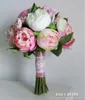 Decorative Flowers High Simulation Artificial Peony Wedding Bridal Bouquet Bride Holding Flower Bridesmaid Ramo De Boda Novia