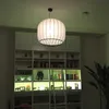 Свет Северная Современная Ткань Светодиодная потолочная люстра для бара гостиная спальня кухня кованые железные подвесные лампы 3 стиля доступны 0209