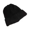 Beanies Beanie/Totenkopfkappen Winter Warme Strickmützen Unisex Einfarbig Übergroße Lässige Beanie-Mütze Outdoor-Sturmhaube Streetwear-Kleidung