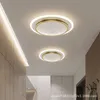 Światła Nowoczesne LED Light Light okrągłe kwadratowe oświetlenie sypialni Nordic Home Hall Dekoracyjne światła żyrandole Lampa korytarza 0209