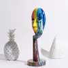 Decoratieve objecten Figurines moderne kunst creatief geschilderd kleurrijk abstract masker decoratie huis wijnkast kantoor decoratie desktop decoratie ambachten 230210