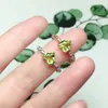 Anello solitario CoLife Jewelry Peridoto naturale da indossare tutti i giorni 6mm a forma di cuore Sivler Fashion Y2302