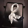 Pure Silk Scarves 2023 Kvinnor Real Silk Bandana Blommig Siden Headscarf Print Kerchief Beach Nackscaf for Lady 90x180cm