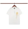 Koszule amari amirl amirlies am amii imiri amiiri mężczyźni luksusowy projektantka drukowana moda koszulka letnia topy t wysokiej jakości bawełny swobodny krótki rękaw H 579J