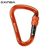 Cords Slings and Webbing Xinda Outdoor Rock Climbing 25kn Safety Connector Lock Pear-Shape Screw Gates Buckle Carabiner Survive Kits Outdoor Equipment 230210