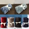 Handdoek 1 stks zacht flanellen deken dikke vaste kleur geruit warm comfortabele kinderen badwagen knie