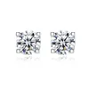 Varumärkesdesign Mosan Diamond Wedding Stud Jewelry Fashion Sexig Women Premium S Sier Earrings Gift