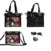 Kvällspåsar haex kawaii ita kvinnlig mode japansk stil harjuku lolita band crossbody axel pu liten hjärta bolso mujer