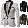 Men's Suits Blazers Men's Floral Party Dress Suit Stylish Dinner Jacket Wedding Blazer Prom Tuxedo 230210