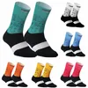 Sports Socks Mesh Fabric Cycling Knee-High For Man Breathable Anti Slip Compression Hiking Skiing Basketball Athletic