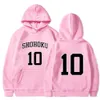 Sweats à capuche masculine Sweatshirts anime slam dunk Sakuragi hanamichi 10 nombres sweat-shirt 230210