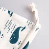 Biżuteria torebki bawełniane lniane torba prezentowa 9x12 cm przyjęcie urodzinowe ślub przychylność Uchwyt szyi bransoletka Brzeźba Muzaw Muzawna torebka