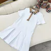 Girl's Dresses Baby Girl Dress White Kid Clothe Set Cotton Material 120-160 Cm Boutique Summer Girls Wedding