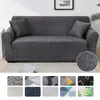 Stol täcker askfärg elastisk soffa för vardagsrum hörn l form soffasektionslipcovers skydd 1 2 3 4 säte 230209