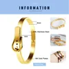 Bangle B062 حزام الإبزيم للرجال نساء 316L أساور الفولاذ المقاوم للصدأ الأساور 3 ألوان خيارات المجوهرات هدايا لارس 22