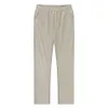 Pantalones para hombres lino de algodón macho otoño transpirable pantalones de color sólido fitness streetwear s3xl 230210