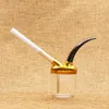 Smoke Pipe Smoking Pipe Mini Hookah Filter Water Pipes Tobacco Cigarette Holder Filters Gadgets for Men Gift Pocket Size Outdoor Tool Bottle