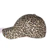 Boll Caps Idopy Fashion Leopard Ponytail Baseball Cap Women Baseball Hat Snapback Summer Casual Girls Hip Hop Sport Hats G230209