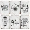 BBQ Zone Metal Tin Sign Vintage Dads BBQ Yard Outdoor Party Decoration Plate Retro Barbecue Rules Slogan Metal Signs 20x30cm Woo