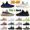 Kanye West Yeezys 350s Adidas Yeezy Boost 350 V2 Chaussures de course Salt Slate V2 Zebra Oreo bone 2.0 Blue Beluga Reflective sneakers homme femme
