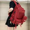School Bags TRAVEASY Woman Travel Backpack Solid Color Oxford Large Capacity Waterproof Schoolbag for Teenage Girl Laptop Bag Female 230210