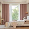 Curtain Japanese Style Chenille Blackout Living Room Thickened Soundproof Bedroom Curtains Light Luxury Study Bay Window Drapes