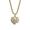 Pendant Necklaces Fashion Personality Hollow Out Broken Heart Necklace For Men Women