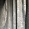 Gardin gardiner för levande matsal sovrum kinesiska lyx ginkgo biloba färskt jacquard moderna enkla kammusselsskal fönster