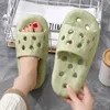 Slippers Summer Hollow Out Bottom Bathroom Flip Flops Men's Non-slip Platform Sandals Womans 2023 Plus Size 45 Unisex Soft Beac R230210