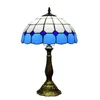 Table Lamps Eastern Mediterranean 12 " Tiffany Stained Glass Lamp European Modern Blue Living Room Dining Bedroom