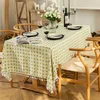 Table Cloth Soft Imitation Cotton And Linen Jacquard Tablecloth Fashion Household Dining Dust Cover