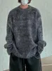 Maglioni da uomo SYUHGFA Wear 2023 Autunno Inverno Collo tondo Mohair Sciolto All match Coreano Vintage Kintted Pullover 230209