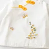 Clothing Sets Chinese Style Kid Girl Clothes Set Long Sleeve TopsSkirt 2Pcs Suit Children Tang Clothes Casual Baby Outfit Tracksuit Girl A821 W230210