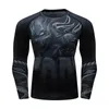 القمصان t من الرجال 2023 مصنع مخصص الأكمام الطويلة الأعلى مسامي MMA BBJ Rash Guard أسود طباعة O قم بتنفس قمم مريحة