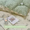 Bedding sets 100% Cotton Fresh Floral Green Duvet Cover Bedding Set With Flowers Skin Friendly Breathable 1 Duvet Cover 2 Pillowcase 230211