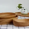 Płyty drewniane płyty dębowe owalne owalne owoc deserowe przekąskę okrągła kolacja dostosuj logo zastawa stołowa