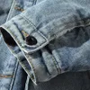 Men's Jackets Fashion Denim Jacket Thick Fleece Warm Hooded Winter and Coats Oversized Streetwear Hip Hop Blue Jeans for Male 230211