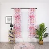 Curtain Leaving Room Curtains Butterfly Sheer Tulle Window Voile Drape Panel Fabric Shower And Rings