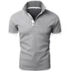 Polo da uomo Polo da uomo Estate Manica corta Colletto risvoltabile Top slim Casual Tinta unita traspirante Business Asian Plus Size 5XL 230211