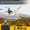 Electric/RC Aircraft Zero RC Plane 2.4G 4CH Remote Control Airplane EPP 400mm Wingspan 6-Axis Aerobatic RC Fighter 761-15 RTF Plane 230210