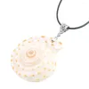 Pendentif Colliers Style Bohème Bijoux Poli Conque Shell Nacre Corde Chaîne Mode Femmes Naturel Matériel Collier