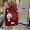 Torby szkolne proste kobiety plecak żeński nylon podróżny plecak plecak duży plecaków dziewczęta wodoodporne Bagpack Canvas Softback