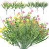 Dekorative Blumen, 6 Stück, Provence Gypsophila, kleine DIY-Simulation, gelb, lila, weiß, künstliche Kunstblumen, Hausgarten, Hochzeitsdekoration