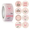 Gift Wrap Hand Made Stickers Self-adhesive Sealing For Home Baking Party Wedding