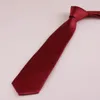 Bow Ties High Quality 2023 Designers Brand Fashion Formal Suit 7cm Tie For Men Twill Wine Red Necktie Wedding Banquet With Gift Box