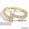 InsT cubic zircon hiphop men's genuine gold electroplating fashion personality versatile bracelet