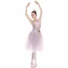 Sahne Giyim Bale Dance Bodysuit Lirik Dans Giyeri Balerin Elbisesi Swan Lake Performans Kostüm Puple Klasik Dansçı Kıyafet JL3276